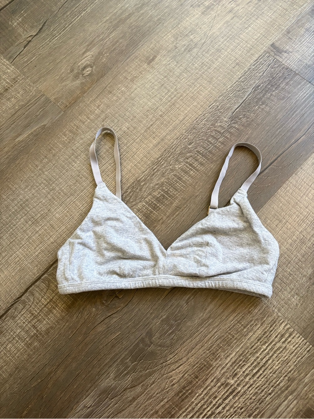 Knickey/Subset - Organic Cotton Light Grey Triangle Bralette